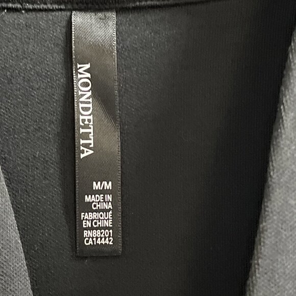 Mondetta Jacket Womens M Black Open Front Cocoon Cardigan Sweatshirt Athleisure - Picture 5 of 8